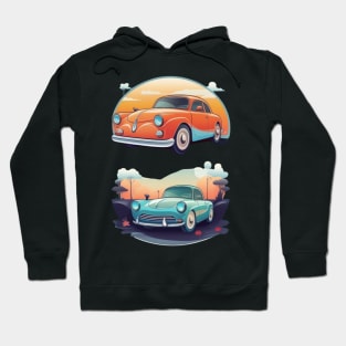 "Sunset Escapade: Cruising into the Horizon's Warm Embrace" Hoodie